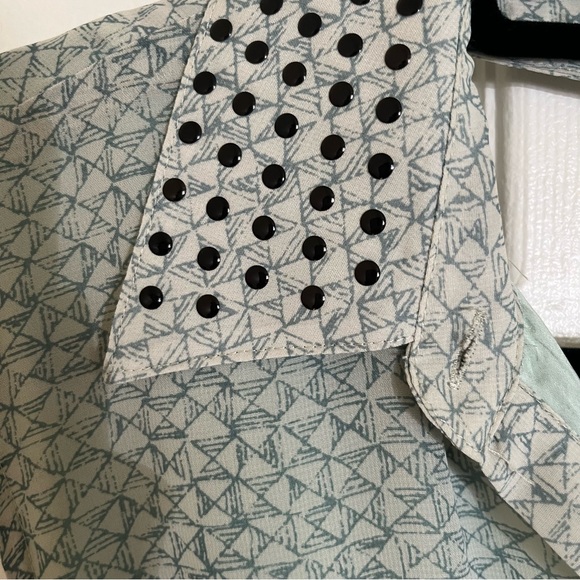 Mint green button up mini dress - Picture 5 of 10